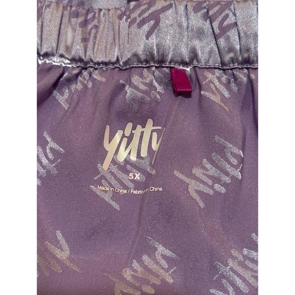 Yitty Satin Shorts 5X Lavender Purple Silky Plus Size Romantic Mermaidcore Fairy - Picture 4 of 8